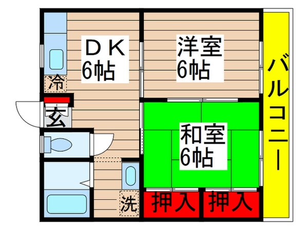 ソワサント成田の物件間取画像